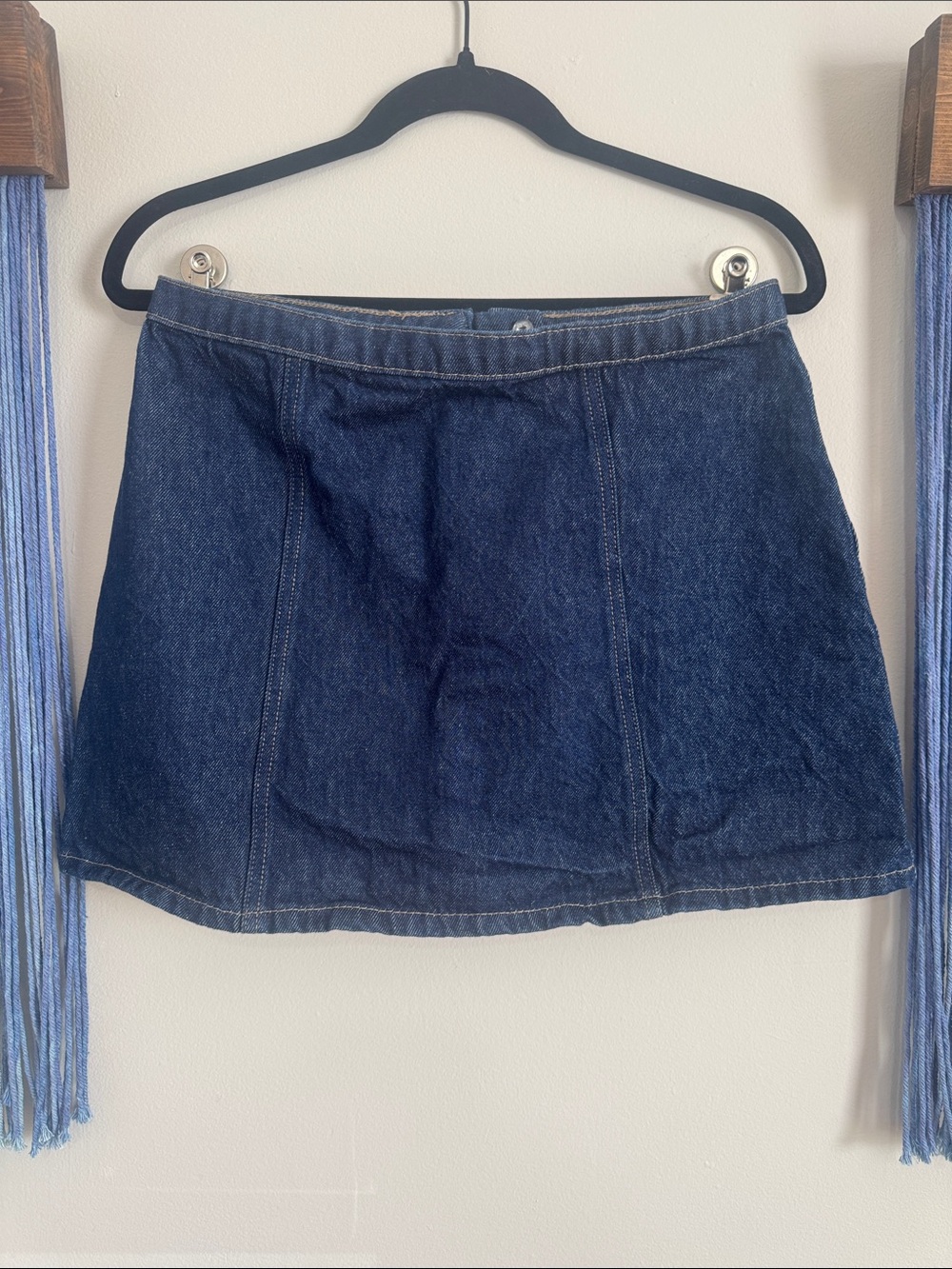 H&M Dark wash A-line mini